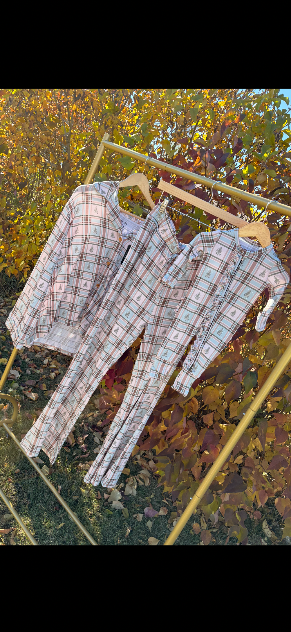 Holiday Plaid Mama & Mini Set