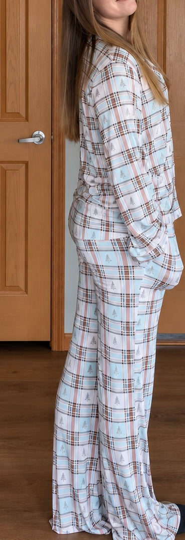 Women Holiday Plaid Set